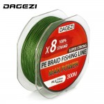  DAGEZI 8 strand 300m/330YDS With Gift  Super Strong  10-80LB brand fishing lines 100% PE Braided Fishing Line smooth line