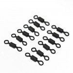  Fishing rolling swivels Carp fishing tackle long body rolling swivel 4#  fishing terminal tackle