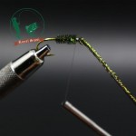 1 Bag Natural Peacock Herl Feather Wire Fly Tying Material Olive Green Fly Fishing Lure Bait Nymphs Streamers Flies Accessories