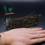 1 Bag Natural Peacock Herl Feather Wire Fly Tying Material Olive Green Fly Fishing Lure Bait Nymphs Streamers Flies Accessories