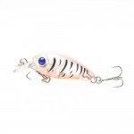 1 PCS  Crankbait Plastic Wobbler Fishing Lure 4.5CM 4G Swimbait Pesca Isca Artificial Bait 8# Hooks  Fishing Tackle