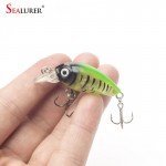 1 PCS Crankbait Plastic Wobbler Fishing Lure 4.5CM 4G Swimbait Pesca Isca Artificial Bait 8# Hooks Fishing Tackle