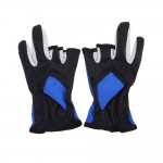 1 Pair Anti Slip 3 Low-Cut Fingers Fishing Gloves Tackle Finger Protector Skidproof Gloves For Fishing Tackle Box Outdoor Sports