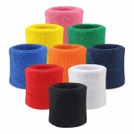 1 Pair Cotton Fiber Sports Wrist Support Brace Wrap Sweat Wristband Tennis Squash Badminton Gym Soft Wrist Bands Sweatbands