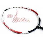 1 Pair Regail 9158 Durable Speed Badminton Racket Battledore Racquet + Carry Bag for Couples Red