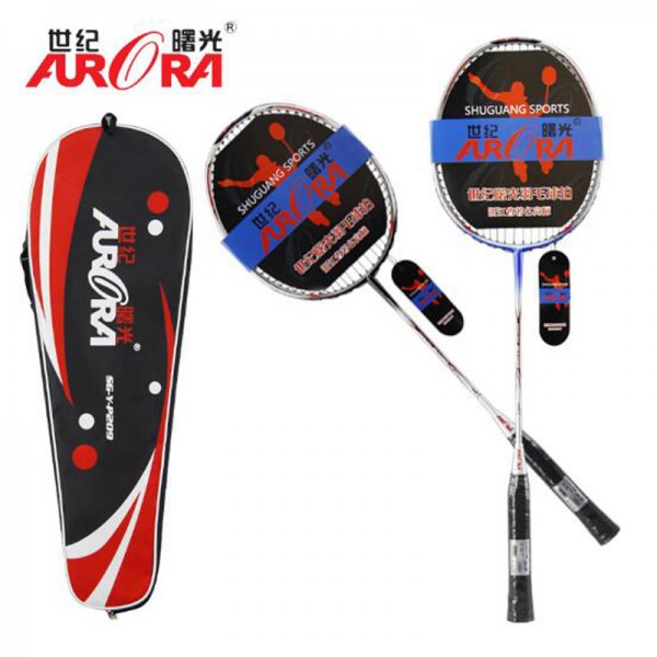 1 Pcs Carbon Sonic Metal Training Badminton Racket Free Racket Bag Adult Child Outdoor Training Ultralight Shuttlecock Racket