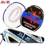 1 Pcs Carbon Training Badminton Racket Voltric Nanoray 24LBS with Racket Bag Adult Child Training Ultralight Shuttlecock Racket