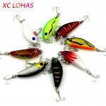 1 Piece 8 Colors Artificial Fishing Lure Fake Bait with Hooks 3D Fish Eye High Fishing Lures for Sea Fishing