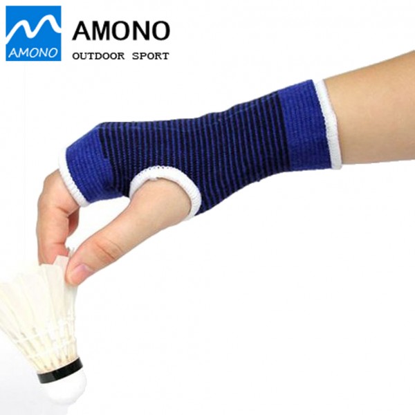 1 Piece Badminton Single-pole Sport Race Protective Hand Gloves Spandex Blue Color Design Breathable