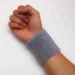 1 Piece Sport Wristband Brace Wrap Bandage Gym Running Sports Safety Wrist Support Badminton Terry Cloth Cotton Sweat Band