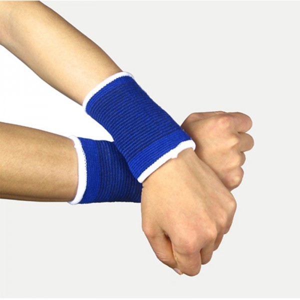 1 pair New Fitness Sport Elastic Wrist Support Brace Band Wristband Bracer Strap Wraps Hand Protector Tennis Badminton Equipment