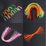 10 Bundles 50-70 Strands Silicone Skirts Fishing Accessories DIY Spinnerbatis Buzzbaits Rubber Jig Lures Squid Rubber Skirt