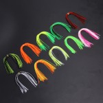 10 Bundles 50-70 Strands Silicone Skirts Fishing Accessories DIY Spinnerbatis Buzzbaits Rubber Jig Lures Squid Rubber Skirt