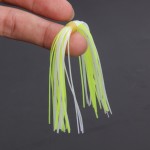 10 Bundles 50-70 Strands Silicone Skirts Fishing Accessories DIY Spinnerbatis Buzzbaits Rubber Jig Lures Squid Rubber Skirt