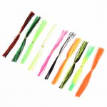 10 Bundles 50-70 Strands Silicone Skirts Fishing Accessories DIY Spinnerbatis Buzzbaits Rubber Jig Lures Squid Rubber Skirt