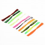 10 Bundles 50-70 Strands Silicone Skirts Fishing Accessories DIY Spinnerbatis Buzzbaits Rubber Jig Lures Squid Rubber Skirt