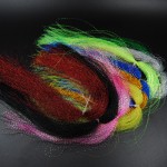 10 Packs Sparkle Flashabou Tinsels Black Chartreuse Pearl Pink Color Sabiki Treble Hook Lure Flash Fly Tying Material