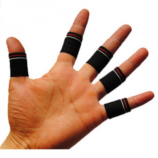 10 Pcs 2015 New Free Shipping Badminton Basketball Finger Guard / Skid Elastic Retaining Finger/ Finger Protector/Finger Support