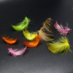 10 colors spots and pitting CDC feather mallard flank wild goose hackle feathers fly tying materials for adult flies legs making