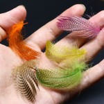 10 colors spots and pitting CDC feather mallard flank wild goose hackle feathers fly tying materials for adult flies legs making