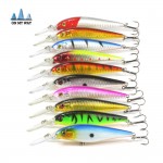 10 pcs/lot Fishing Lure 0.5-1.5M Deep swim  hard bait fish11CM 9G artificial baits minnow fishing wobbler japan pesca