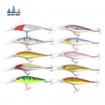 10 pcs/lot Fishing Lure 0.5-1.5M Deep swim  hard bait fish11CM 9G artificial baits minnow fishing wobbler japan pesca