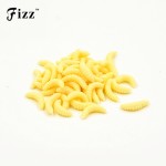 100 pcs 2cm 0.4g Maggot Grub Soft Lure Protein Soft Bait Worm Fishing Lures 5 Colors Maggots Grubs Lures Fishing Tackle On Sale