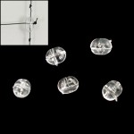 [1000pcs] New Transparent Clear Oval Cross Hole Beads Sabiki Rig DIY Jumper Link Beads 3 Way Connector 2 Hole Beans Wholesale