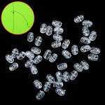 [1000pcs] New Transparent Clear Oval Cross Hole Beads Sabiki Rig DIY Jumper Link Beads 3 Way Connector 2 Hole Beans Wholesale