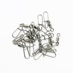 100PCS 2# 3# 4# 6# 8# 10# Fishing Connector Pin Bearing Rolling Swivel Stainless Steel with Snap Fishhook Lure Tackle Accessorie