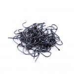 100Pcs #8/9/10/11/12 Carbon Steel Fishing Hook Fishhooks Durable Pesca Jig Head Fishing Hooks with Hole Carp Fishing Tackle Box