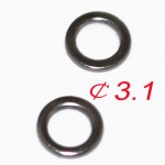 100Pcs Carp fishing Quick change Round rig rings fishing rigs O rings 3.1mm&3.7mm