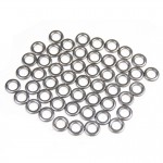 100pcs Solid Fishing Ring Jigging Fishing Assistant Hook Stainless Saltwater Lure Heavy-duty Stainless Solid Rings Not Rust