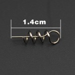 100pcs/lot Soft Bait Spring Lock Pin Crank Hook & Soft Bait Connector Fixed Pins Latch Pin Fishing Accessories Tackle