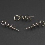 100pcs/lot Soft Bait Spring Lock Pin Crank Hook & Soft Bait Connector Fixed Pins Latch Pin Fishing Accessories Tackle