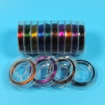 10PCS 10 Colors Mixed 0.3mm*10m Copper Wire Fly Fishing Lures Making Material Midge Larve Nymph Fly Tying Material