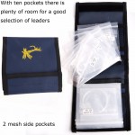 10PCS Fly Fishing Leader with one Leader Wallet 9FT 0/1/2/3/4/5/6/7X Tapered Nylon Leader