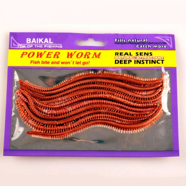 10PCS/Lot Artificial Sea Worms 135mm Soft Fishing Lures Soft Bait Lifelike Fishy Smell Lures