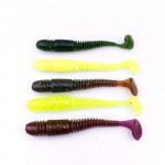 10Pcs/Lot Lures Soft Bait 75mm 3.2g silicone bait Worms fishing lure with salt smell Fishing Takcle Grub Artificial Lures YE-269