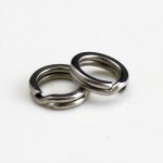 10pcs 3, 3.5, 4, 4.5, 5, 5.5, 6, 7.5 mm Stainless Steel Heavy Duty Split Rings Terminal Tackle 