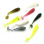 10pcs 3.5cm 0.4g The small fake bait Soft floating Bionic Artificial pan fish Luminous color Ice/sea fishing Lure 