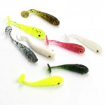 10pcs 3.5cm 0.4g The small fake bait Soft floating Bionic Artificial pan fish Luminous color Ice/sea fishing Lure 