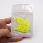 10pcs 3.5cm 0.4g The small fake bait Soft floating Bionic Artificial pan fish Luminous color Ice/sea fishing Lure 