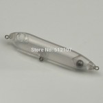 10pcs Blank Lure bodies 93mm, Unpainted Fishing Lures, Popper, Top water, Wobblers, Freshwater Hardbait, Free shipment