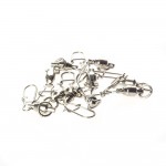 10pcs/lot  fishing gear accessories Connector copper swivel ROLLING SWIVEL WITH SAFETY SNAP fishing lure tackle