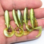 10pcs/lot 4.5cm 1g Soft Bait  Fishing Shad Soft Worm Swimbaits Jig Head Soft Lure Bass Fishing Bait Fishing Lures