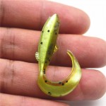 10pcs/lot 4.5cm 1g Soft Bait  Fishing Shad Soft Worm Swimbaits Jig Head Soft Lure Bass Fishing Bait Fishing Lures