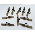 10pcs/lot carp Fishing Heavy Duty Lead Clip & tail rubber For Carp Fishing Accessories Carp End Tackle