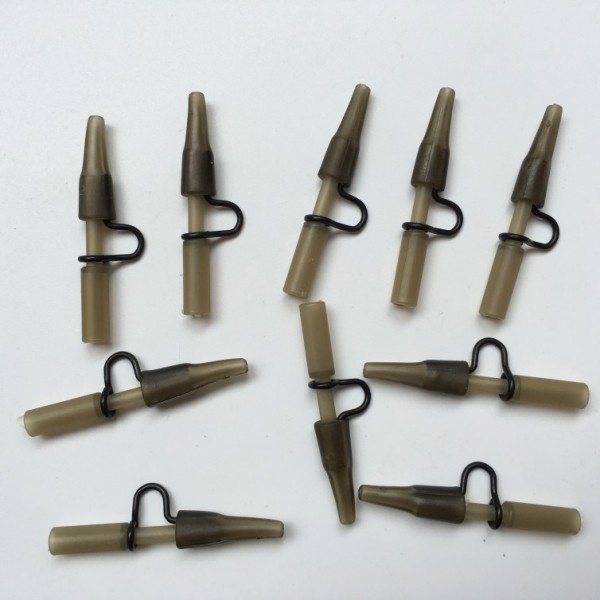 10pcs/lot carp Fishing Heavy Duty Lead Clip & tail rubber For Carp Fishing Accessories Carp End Tackle