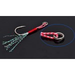 10pcs/pack Gamakatsu jigging fishhook assist hook boat jig fishing feather roped hook overweight hook fishing accessory tool 